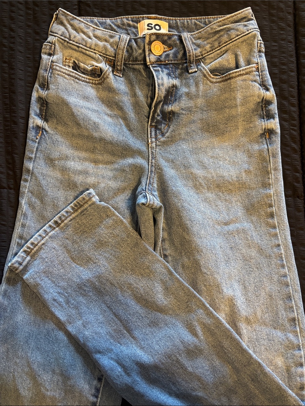SO Slim Straight Light Blue Denim Jeans